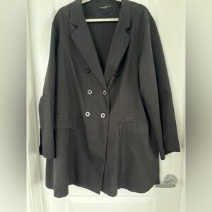 SHEIN black sleek Double-Breasted Blazer